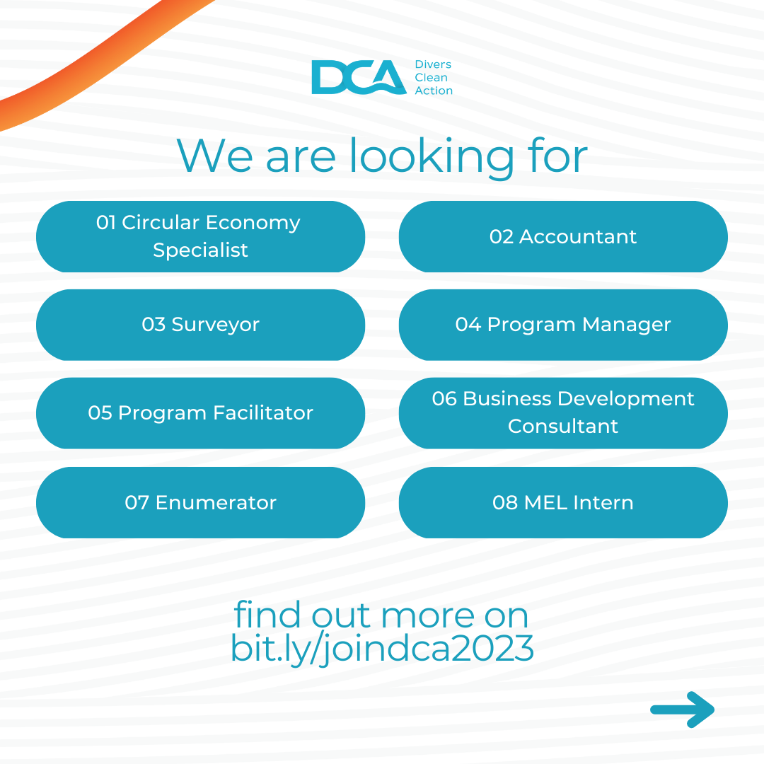 Be Part of DCA's Team ! | Divers Clean Action